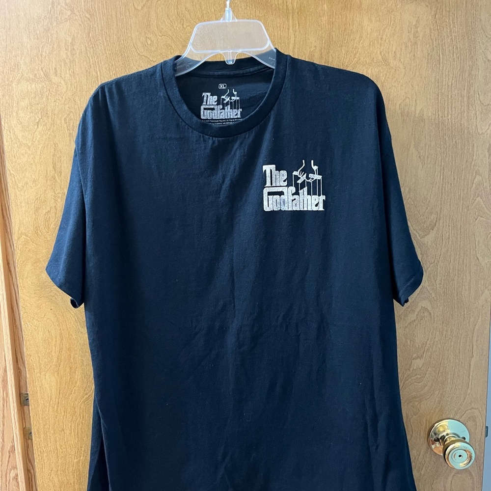 Godfather Black T-Shirt Short Sleeve Mens Size XL W/ Marlon Brando Vintage